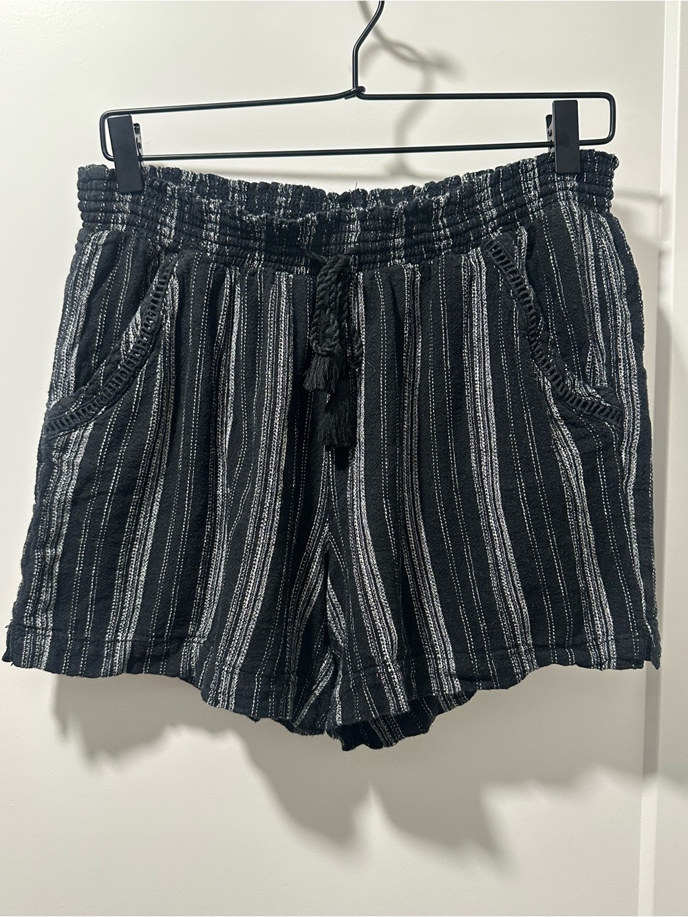 Striped Linen Shorts